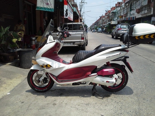 Pcx 150 i ปี 56 หลุดจำนำ ไม่มีเล่ม เอกสารจำนำครบ รถสวยมาก แต่งเต็มๆ ภาษี พรบ.ครบๆ