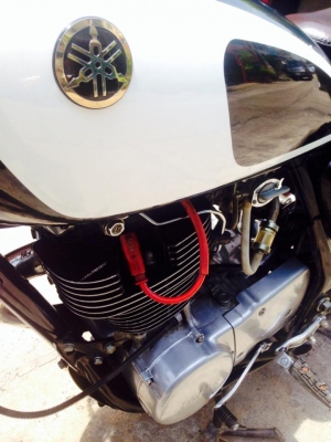 ต้ำพระราม2ขาย YAMAHA SR400ปี96 สภาพนางฟ้า เอกสารอินวอย์ ของเเต่งมี ไมล์แต่ง ชุดหัวเทียน NGK