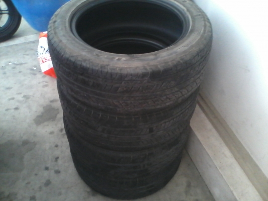 ขายยาง 195-55-R15 สภาพดี 4 เส้น 1200 บาท