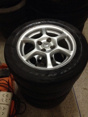 ล้อ Honda ขอบ15 4รู100 พร้อมยาง