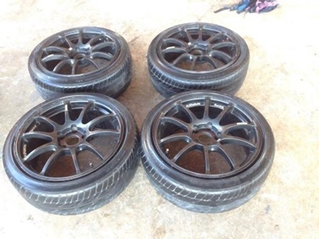 ขายเเม็ก RZ ขอบ18  5รู114 กว้าง8 ออฟ35 พร้อมยาง