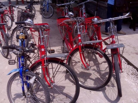 จักรยานเก่าญี่ปุ่น ไปษณีย์ สี แดง