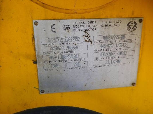 JCB3CX # 0922952 : รถนอก รอนำเข้าจาก Italy by กุ้ง:TOS:0813062283