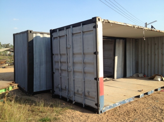 ขายตู้คอนเทนเนอร์ ตัดแล้วเหมาะทำออฟฟิศ ยาว 6 เมตร กว้าง 2.50 เมตร สูง 2.40 เมตร