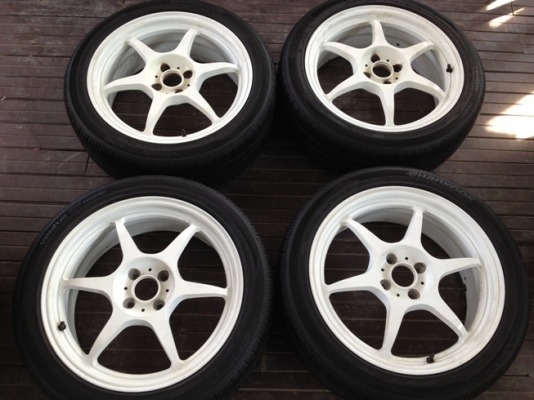 ขายแม็กมือ2 ขอบ17 Buddy Club P1(Taiwan)4รู100+ยางปี10.12 ราคา 12500 บาทราคาถูก