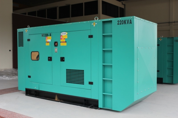 เครื่องกำเนิดไฟฟ้า ขนาด 220 kVA. (176kw.) Soundproof set