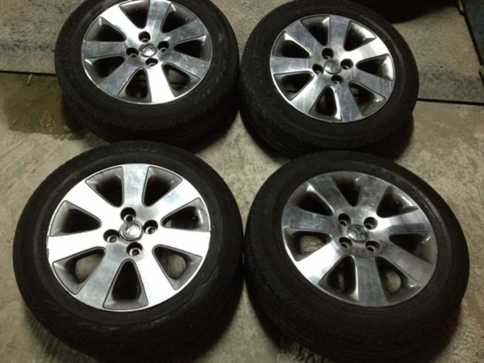 ขายแม็กเดิมมือ2 Altis 7 ก้าน4/100+ยาง ราคา 4,900 บาท ราคาถูก