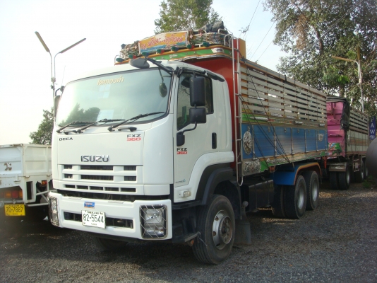 ISUZU-DEGA-FXZ-360-HP-10ล้อ-2 เพลา-ดั้มพืชไร่-เเม่ลูก-3เพลา-สภาพสวยจัด