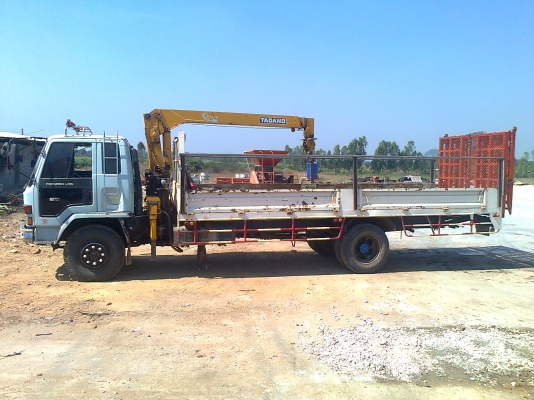 ISUZU FTR32HR 195 กระบะคาร์โก้ ติดเครน 3 ตัน หางไฮดรอลิก บรรทุกคูโบต้า