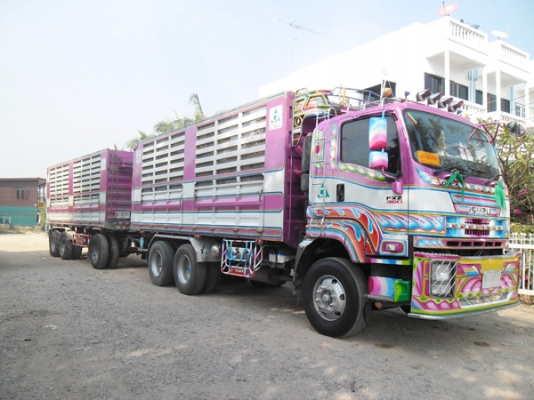 ฝากขายรถพ่วง DECA 360 ดัมพ์แม่ลูกคอกเกษตร ลูก3คานแท้ สภาพเดิม