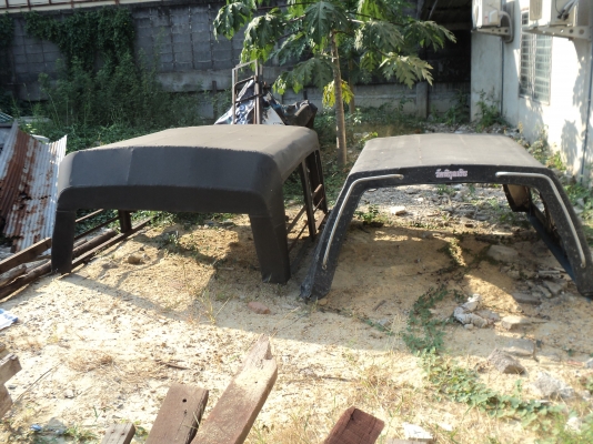 ขายหลังคาผ้าใบสวยๆไม่ขาดถอดออกจากรถดัทสัน4ขอ-SD23-4-ขอ