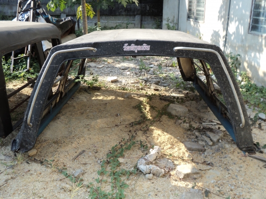 ขายหลังคาผ้าใบสวยๆไม่ขาดถอดออกจากรถดัทสัน4ขอ-SD23-4-ขอ