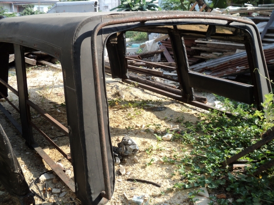 ขายหลังคาผ้าใบสวยๆไม่ขาดถอดออกจากรถดัทสัน4ขอ-SD23-4-ขอ