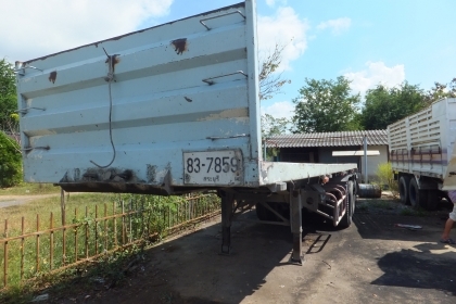 หัวลาก 10 ล้อ Isuzu Rock 240 หัวฟ้า+หางพื้นเรียบ ยาว10.5M 3คาน