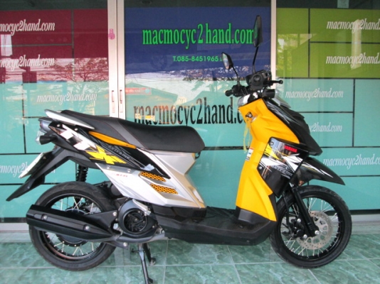 ขาย TTX สีเหลืองดำ รถเดือน ส.ค.ปี55หัวฉีด YMJET_FI ไมล์ 4435โล ฟรีค่าโอน 34500