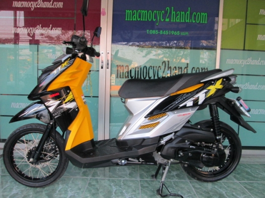 ขาย TTX สีเหลืองดำ รถเดือน ส.ค.ปี55หัวฉีด YMJET_FI ไมล์ 4435โล ฟรีค่าโอน 34500