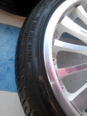 sword laser 17/4/100ออฟ42กว้าง7.5 พร้อมยาง205-45-17 forceum อินโด ปี12 ปลายปีโ ลโก้ยางยังติดอยู่ ราคาเบาๆ 9000 0898128457 สนจัยดูของได้ที่ คลอง2 คลองหลวง ซ.บงกช11https://www.facebook.com/profile.php?id=100006231031308