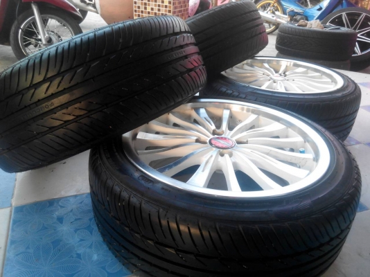 sword laser 17/4/100ออฟ42กว้าง7.5 พร้อมยาง205-45-17 forceum อินโด ปี12 ปลายปีโ ลโก้ยางยังติดอยู่ ราคาเบาๆ 9000 0898128457 สนจัยดูของได้ที่ คลอง2 คลองหลวง ซ.บงกช11https://www.facebook.com/profile.php?id=100006231031308