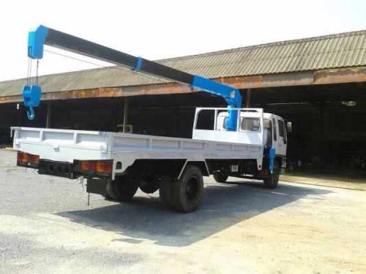 ขายรถบรรทุกหกล้อติดเครน HINO FF3HPLA  รถห้างแท้ เครื่อง HO7D 195 แรง กระบะยาว 7.20 เมตร