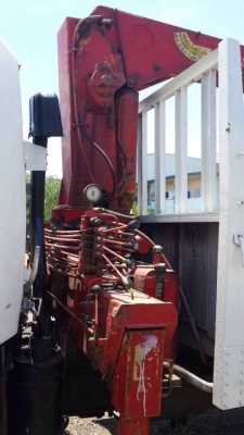 ขายรถหกล้อติดเครน HINO KL340 เปลี่ยนหัว เครื่อง EH700 168 แรง เครน 3 ตัน กระบะ 5 เมตร