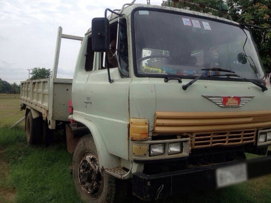 ขายรถหกล้อติดเครน HINO FF174 เครื่อง HO7C 185 แรง พวงมาลัยพาวเวอร์ เบรคจิฟฟี่  ติดเครน unic 2.5 ตัน