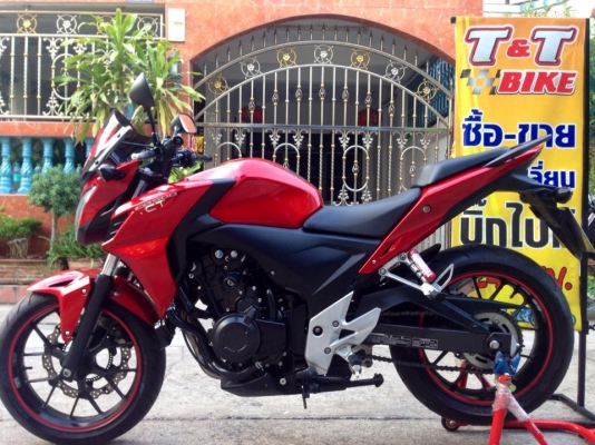 ต้ำพระราม2ขาย HONDA CB500F ปี2013 ABS เอกสารครบ รถมือเดียวป้ายแดงออกสด กุญแจชิพครบ2ดอก