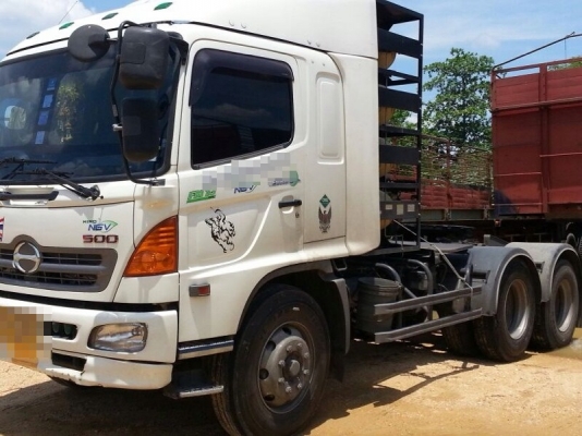 รถฮีโน่ 10 ล้อ หัวลาก 260 แรงม้า. ปี 53 ( ติดแก๊ส ) , ( มีขาย 4 คัน. )  สนใจติดต่อ 081 - 6079515