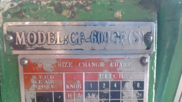 แท่นกลึง 3 เพลา เกียร์บล็อก 6 ฟุต ยี่ห้อชิงฟง ไต้หวัน 83,000