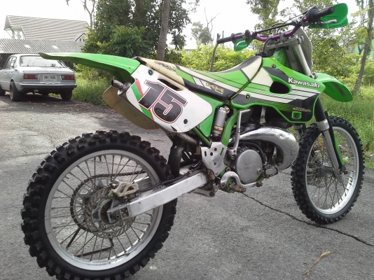 เฉพาะคขาย MOTO CROSS KAWASAKI KX250 ปี96 รถพร้อมลุย 2จังหวะ โมเต็มสูตร ท่อสูตรPRO CIRCUIT โช๊คหลังPRO