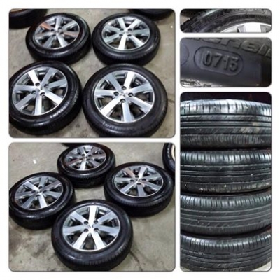 ขายล้อแม็กซ์ 15 Honda Feed + ยางปี13 ราคา 8,900 บ. ถูกที่สุดดดด