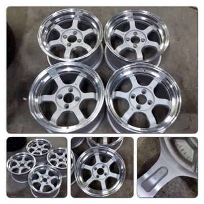 ขายแม็กมือ2 TE37Vขอบ15 กว้าง8 ออฟ 25 ราคา 8,500 B ถูกๆ