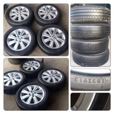 ขายล้อแม็กซ์Toyota New Vios 2013 ขอบ 15+ยางปี 13 ราคา 10,900 บ.ถูก