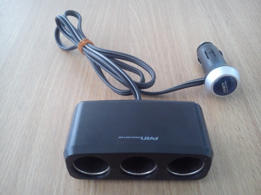 ช่องต่อไฟรถยนต์เสียบกับที่จุดบุหรี่ 3ช่อง