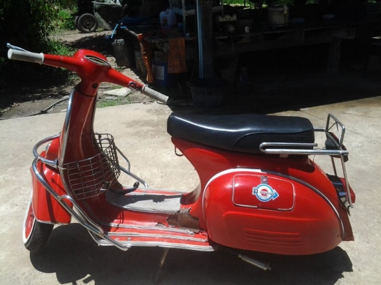 ขาย vespa supper no book รถพร้อมใช้ราคาไม่แรง มีผุพื้นนิดหน่อยตามสภาพครับ เครื่องดีครับ ราคา 24500 บาทครับ รับแลกรัยเทรินทุกรุ่นครับ