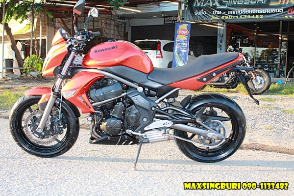 แม็กสิงห์บุรี//KAWASAKI ER6N ปี2009 สภาพสวย วิ่งน้อย พร้อมทะเบียน 155000 ด่วน