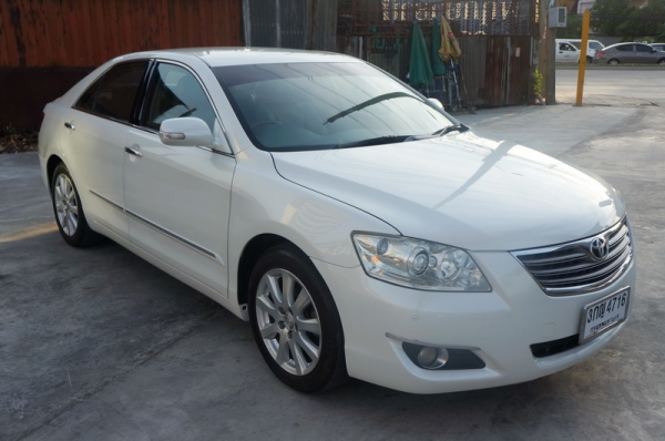 TOYOTA CAMRY ปี 2007 เครื่อง2.4 V รถสวย ARIBAG 4 ใบ เบรค ABS เบาะหนังปรับไฟฟ้า ปุ่ม PUSH START พวงมาลัยมัลติฟังชั่น รีโมทเซ็นทัลร็อค ล้อMAX เครื่องเดิมๆวิ่งดีมาก เกรียร์AUTO ช่วงล่างแน่น แอร์หน้า+หลัง สีสวย ภายในลายไม้สภาพเหมือนใหม่ สีสวย จัดไฟแนนได้