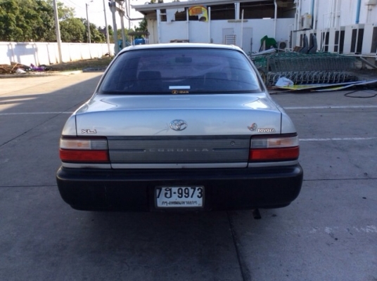 ขายรถ โตโยต้า โคโรล่า สามห่วง ปี 94 เครื่อง 1.3 หัวฉีด เกียร์ธรรมดา ภายในเบาะหนัง แอร์เย็นฉ่ำ ตัวถังเดิมมากๆๆ ไม่มีชน สีเต็มเงา คู่มือครบ เครื่องมือเดิมจากป้ายแดง รถขับดีครับ พร้อมใช้ครับ มือเดียวป้ายแดง