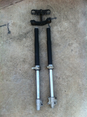 โช้คหัวกลับ kdx250 พร้อมแผงคอปั้มล่าง 4500