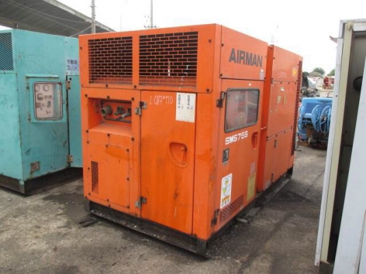 ปั๊มลม AIRMAN SMS 75. 100 Hp. เก่าญี่ปุ่น. 0833554933