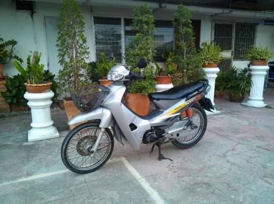 wave100s สีเทา ทะเบียน 73 เครื่องดี