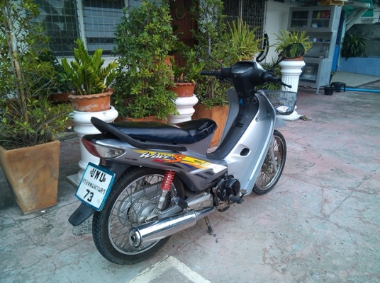 wave100s สีเทา ทะเบียน 73 เครื่องดี