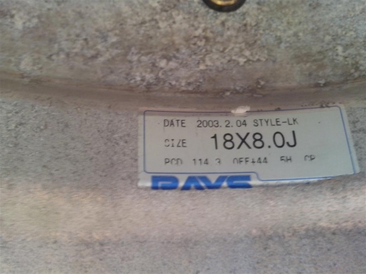 ขายเเม๊กเเท้ญี่ปุ่น 5 รู 114 18 นิ้ว หน้ากว้าง 8 นิ้วหลัง 9 นิ้ว ใส่ได้หลายรุ่น