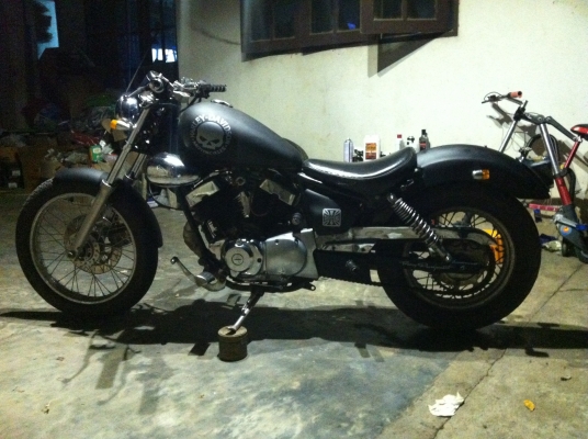 ขาย virago 250 bobber สีดำดุ มีเล่มทะเบียน