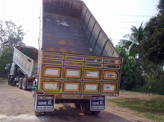 ขายลูกพ่วง3เพลาแท้ ยาว6.5เมตร