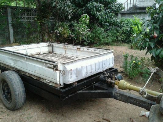 ขายรถพ่วงดั้มพ์ สำหรับรถไถ ยกได้ 3ตัน กระบะ 2ชั้น สนใจสอบถามได้ครับ