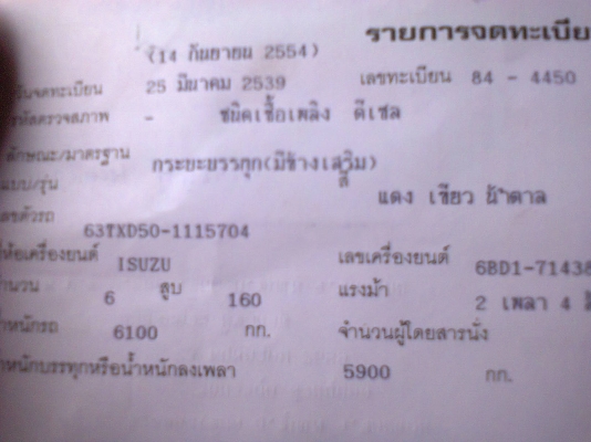 ขายหกล้อหัวยาว อีซูสุ TX-165 HP เฟืองท้ายฟูโซ่ พร้อมสโลว์กลาง ขายหกล้อหัวยาว อีซูสุ TX-165 HP เฟืองท้ายฟูโซ่ พร้อมสโลว์กลาง