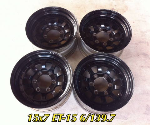 ขายล้อ 2 ชิ้นแท้ขอบ 15x7 ออฟ-15 6/139.7 ออฟลึก เดิมๆ ไร้ปัญหา