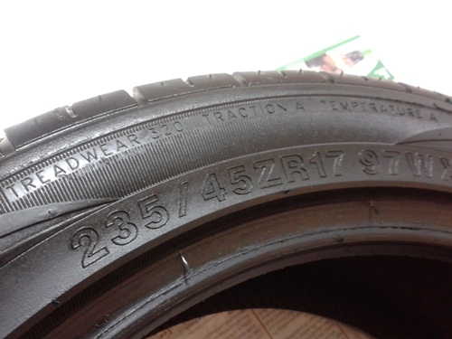 ยาง,235-45-17 Sport-One ดอกหนาไม่ปะปี11คู่นึง2,200