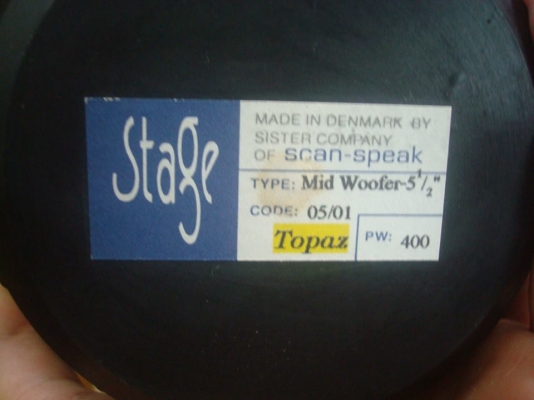 ลำโพง Stage Topaz PW400 แยกชิ้น5นิ้วครึ่ง