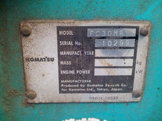 รถขุด Komatsu รุ่น PC30MR-1 # 10299 ปี 1998 ชม.ทำงาน 4248 by kung0813062283